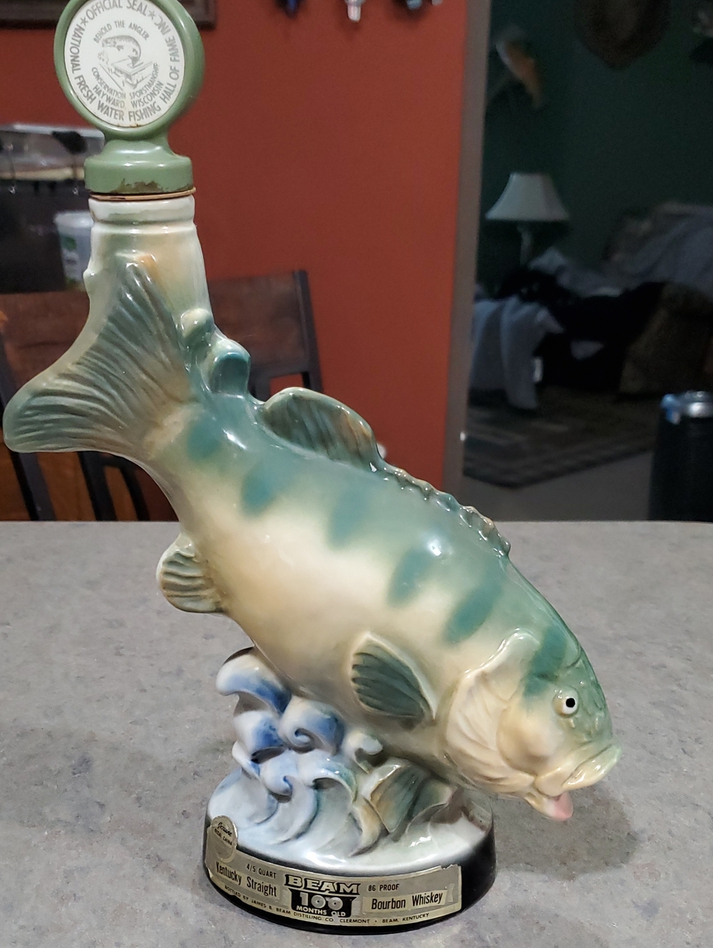 Jim Beam Bass Decanter - EMPTY